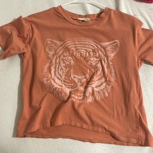 Orange tiger shirt